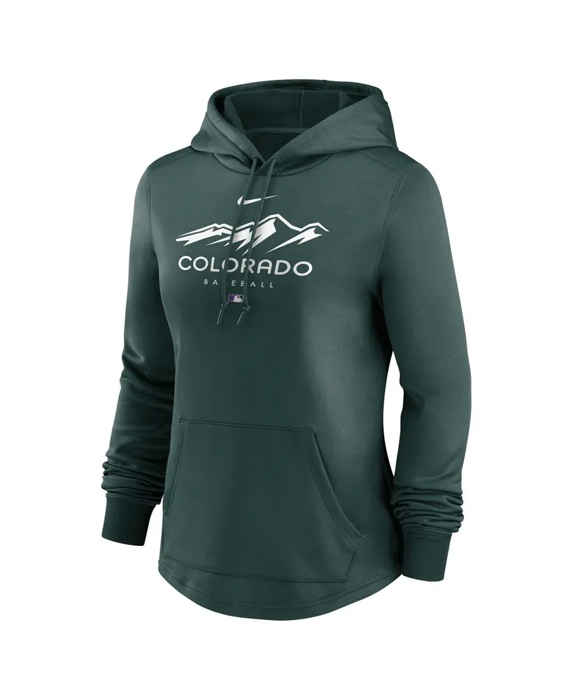 Women's Nike Green Colorado Rockies City Connect Pregame Performance Pullover Hoodie