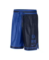 Men's Nike Navy, Blue Dallas Mavericks Courtside Versus Force Split Dna Performance Shorts