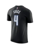 Men's Nike Jalen Suggs Black Orlando Magic Icon 2022/23 Name and Number T-shirt