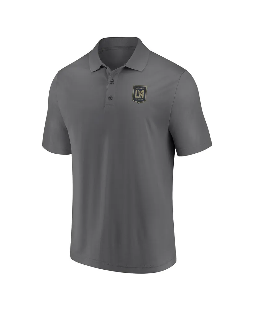 Men's Fanatics Black, Gray Lafc Iconic Polo Shirt Combo Set