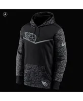 Men's Nike Black Tennessee Titans Rflctv Chevron Pullover Hoodie