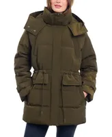 Lucky Brand Women's Oversized Hooded Anorak Puffer Coat