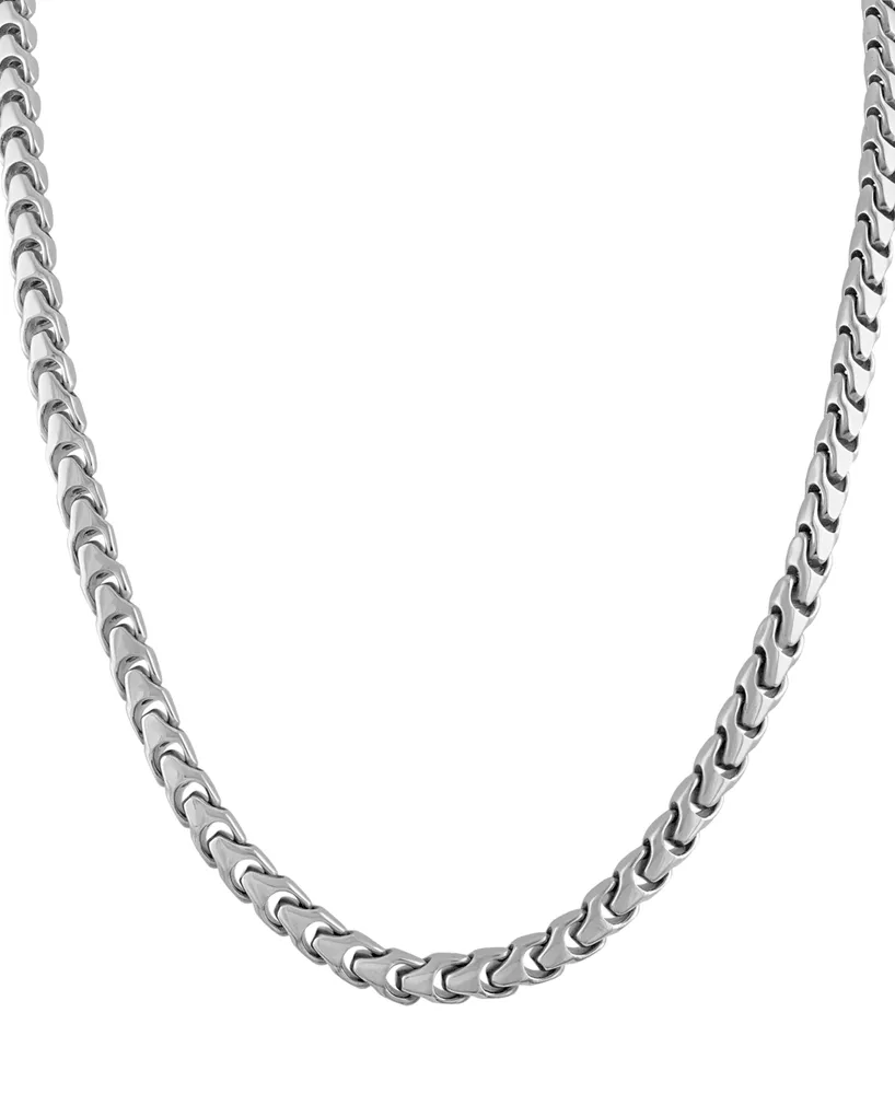 Bulova Men's Link Chain 24" Necklace in Stainless Steel