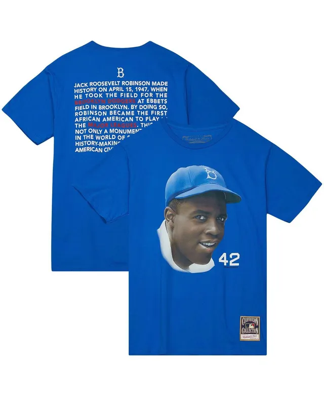 Nike Men's Nike Jackie Robinson Black Brooklyn Dodgers Cooperstown  Collection Breaking Barriers Performance T-Shirt