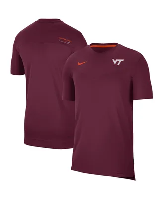 Men's Nike Maroon Virginia Tech Hokies 2022 Coaches Uv Performance T-shirt