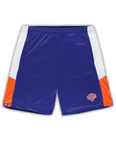 Men's Fanatics Blue New York Knicks Big and Tall Champion Rush Practice Shorts