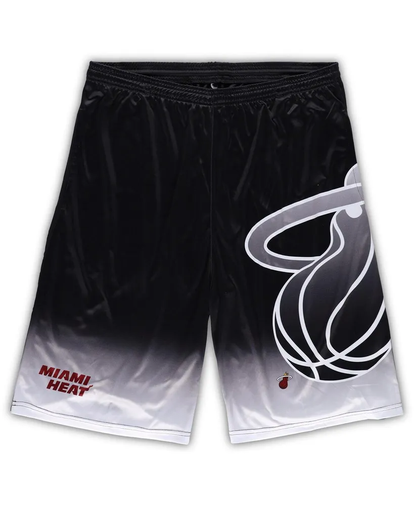 Men's Fanatics Black Miami Heat Big and Tall Graphic Shorts