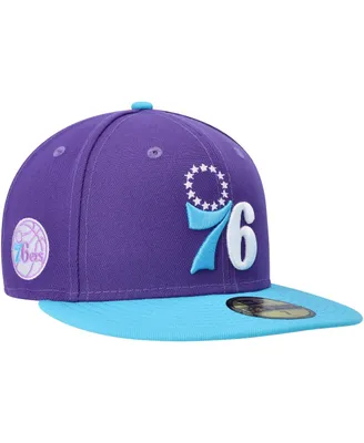 Men's New Era Purple Philadelphia 76ers Vice 59FIFTY Fitted Hat
