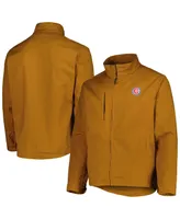 Men's Dunbrooke Tan Chicago Cubs Journey Tri-Blend Full-Zip Jacket