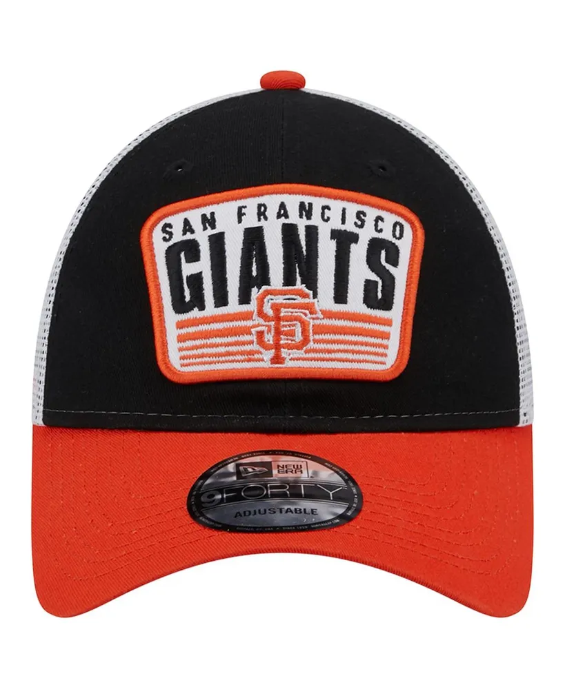 Men's New Era Black San Francisco Giants Two-Tone Patch 9FORTY Snapback Hat