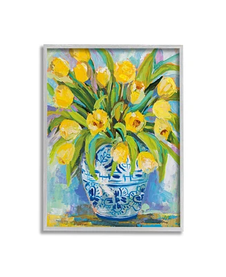 Stupell Industries Expressive Tulips Painting Framed Giclee Art, 11" x 1.5" x 14" - Multi