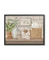 Stupell Industries Relax Uplifting Bathroom Scene Framed Giclee Art, 16" x 1.5" x 20" - Multi