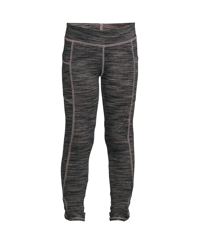 Lands' End Girls Gathered Hem Active Leggings