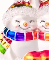 Holiday Lane Love is Love Rainbow Snowman Couple Ornament, Created for Macy's