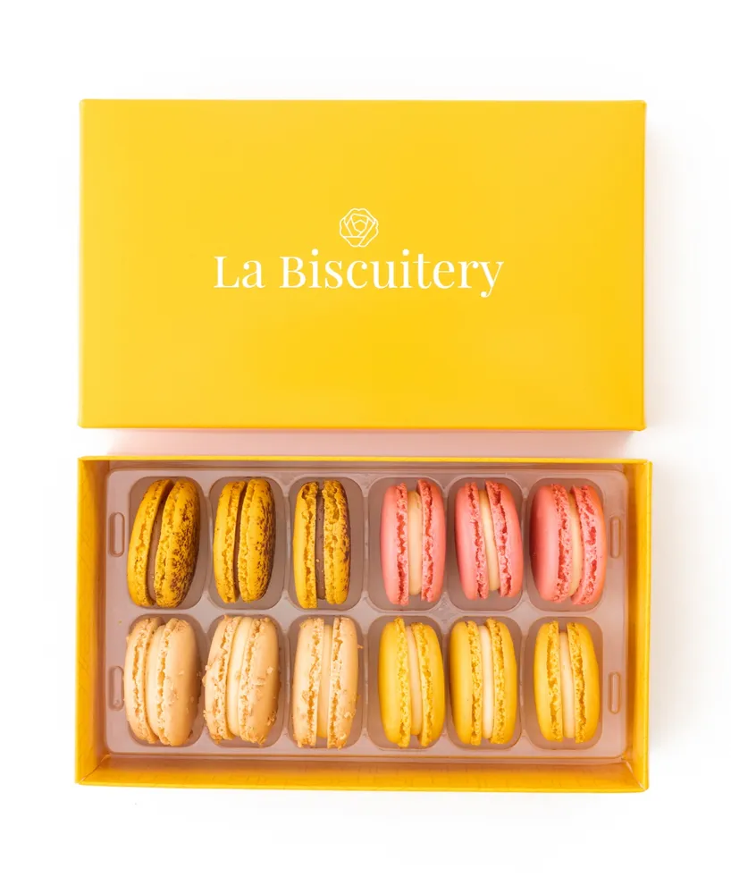 La Biscuitery The Sunshine Box of 12 Macarons