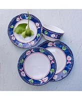 Vietri Melamine Campagna Pesce 4 Piece Place Setting