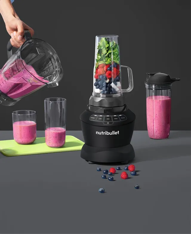 NutriBullet 1200W Blender Combo with 2 Single Serve Cups - Macy's