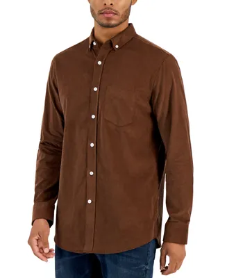 Club Room Men's Regular-Fit Stretch Corduroy Shirt, Created for Macy's