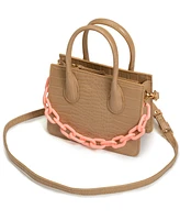 Like Dreams Kenzie Chain Croc Faux Leather Mini Crossbody Bag