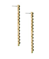 Ettika 18K Gold Plated Baquette Linear Earrings