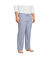 Lands' End Big & Tall Poplin Pajama Pants