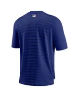 Men's Nike Royal Los Angeles Dodgers Authentic Collection Pregame Raglan Performance V-Neck T-shirt