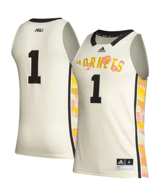 Men's adidas #1 Khaki Alabama State Hornets Honoring Black Excellence Basketball Jersey