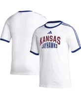 Men's adidas White Kansas Jayhawks Arch T-shirt