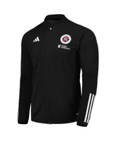 Men's adidas Black New England Revolution 2023 On-Field Aeroready Full-Zip Training Jacket