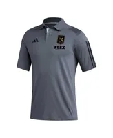 Men's adidas Gray Lafc 2023 On-Field Training Polo Shirt
