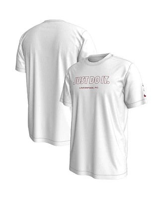 Men's Nike White Liverpool Just Do It T-shirt