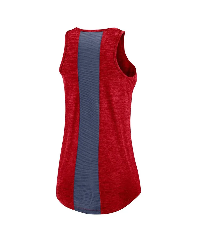 Women's Nike Red Washington Nationals Right Mix High Neck Tank Top