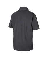 Men's Nike Anthracite Oklahoma Sooners Coaches Half-Zip Short Sleeve Jacket