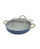 Sedona Kitchen Ceramic 13" Everyday Pan with Lid