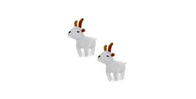 Mighty Jr Farm Goat, 2-Pack Dog Toys
