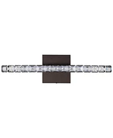 Alyson 18" 1-Light Bohemian Industrial Iron, Acrylic Integrated Led Vanity Light