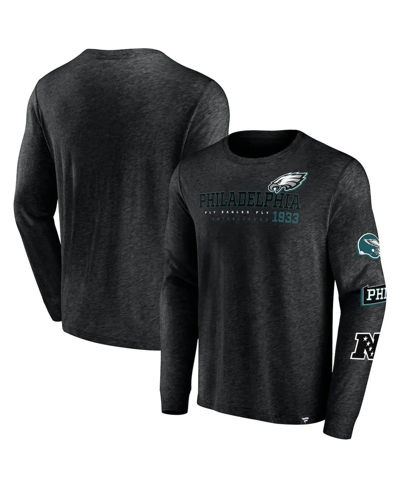 Philadelphia Eagles '47 Dozer Franklin Long Sleeve T-Shirt - Heathered Gray