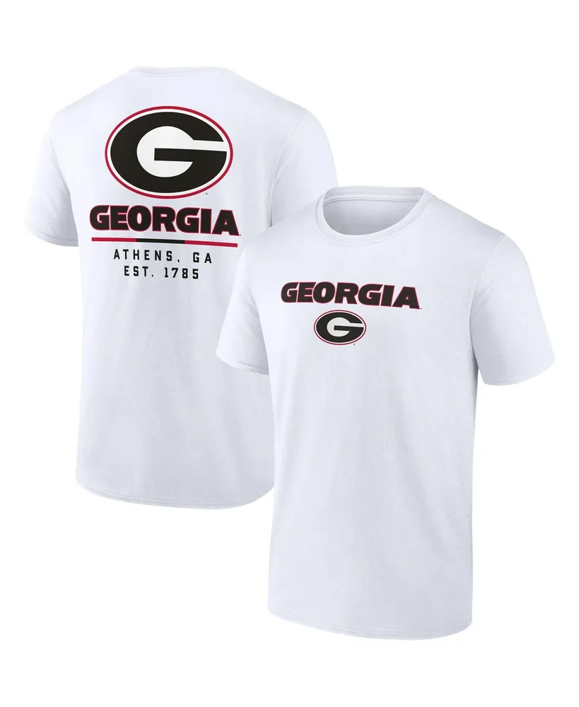 Men's Fanatics White Georgia Bulldogs Game Day 2-Hit T-shirt