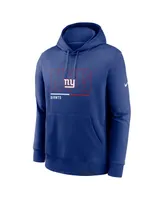 Men's Nike Royal New York Giants City Code Club Fleece Pullover Hoodie