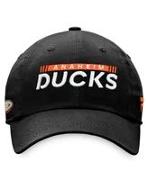 Men's Fanatics Black Anaheim Ducks Authentic Pro Rink Adjustable Hat