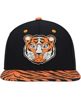 Big Boys and Girls Explore Black Explore Tiger Snapback Hat