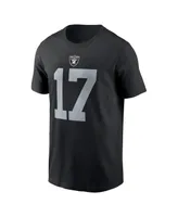 Men's Nike Davante Adams Black Las Vegas Raiders Player Name and Number T-shirt