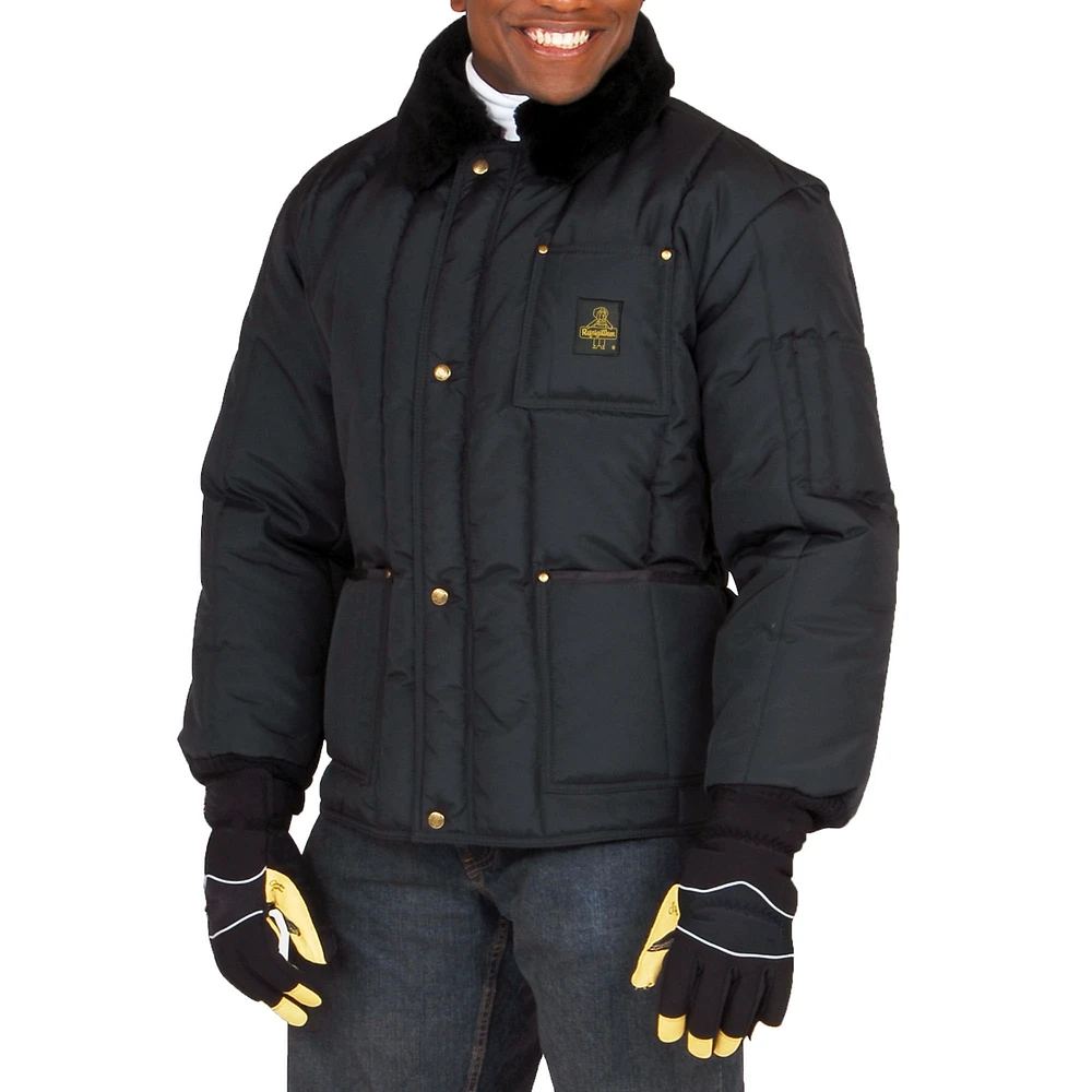 RefrigiWear Big & Tall Insulated Iron-Tuff Polar Jacket with Soft Fleece Collar