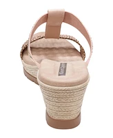 Gc Shoes Women's Alena T-Strap Wedge Sandals