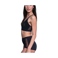 Naked Rebellion Plus Nude Shade Wireless Comfort Mesh Racerback Bra