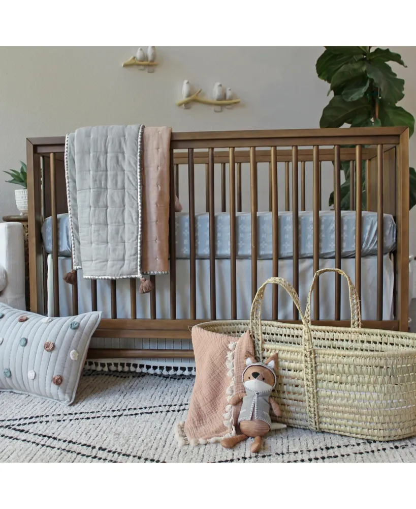 Crane Baby Baby Boys Ezra Cotton Fitted Crib Sheet