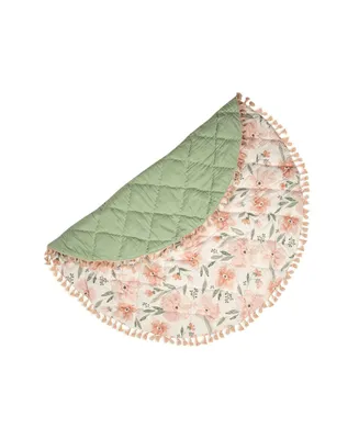 Crane Baby Baby Girls Parker Floral Quilted Playmat