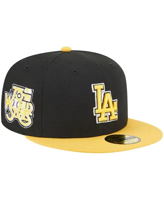 Men's New Era Black, Gold Los Angeles Dodgers 59FIFTY Fitted Hat