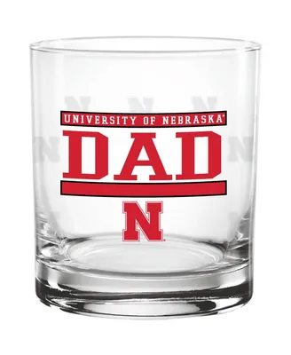 Nebraska Huskers 14 Oz Dad Rocks Glass