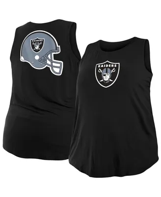 Women's New Era Black Las Vegas Raiders Plus Tank Top